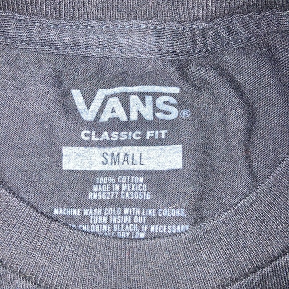 VANS Off the Wall rare vintage black T-shirt with snake & flower, size small - Picture 5 of 6